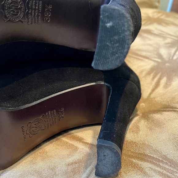 🎱Mima Venezia Black Suede Short Boots - Size 38.5🎱 - Picture 7 of 8